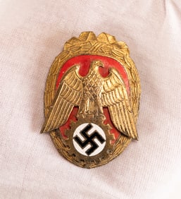 Rare WWII German "Pioneer of Labor" Badge of Honor