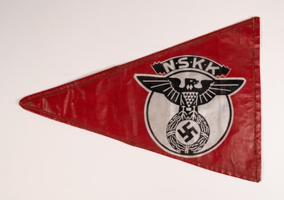 WWII German NSKK Vehicle Staff Car Pennant Flag