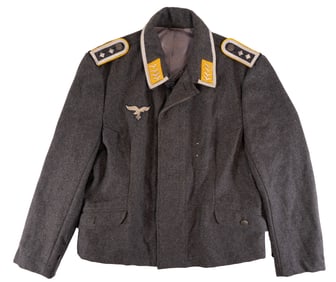WWII German Luftwaffe Flight Pilot NCO Fleiger Flight Blouse w/ Insignia