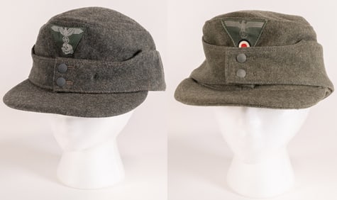 WWII German Field Cap Collection Waffen SS HEER