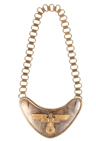 WWII German FELDHERRNHALLE SA Standarte Gorget & Neck Chain