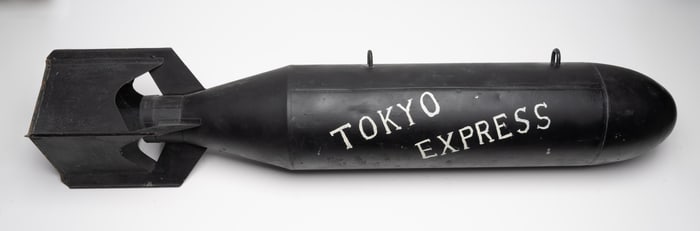 WWII US Steel Inert Bomb " Tokyo Express " Slang Wording