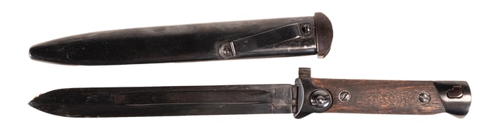 WWII Italian M1938 Carcano Short Rifle Folding Bayonet Knife