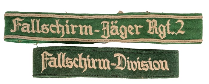 WWII German Luftwaffe Collection Paratrooper Fallschirm Cuff Title Uniform Armband