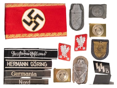 WWII German Military Collection SS Belt Buckle Insignia etc