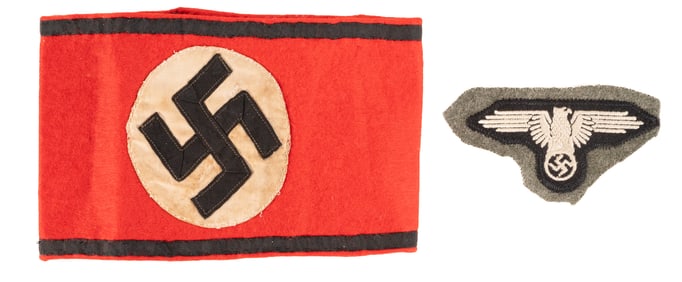 WWII German Collection SS Dated Armband Arm Eagle