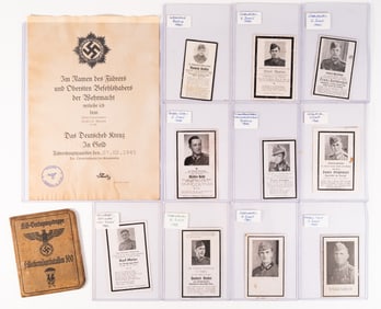 WWII German Document Collection Fallschirmj?gerbataillon Paratrooper SS Named KIA