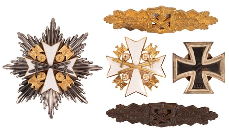 WWII German Badge Order Collection Gablonz FLL etc 5pc