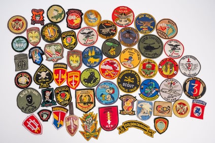 Large Vietnam Special Forces & Helicopter Patch Collection