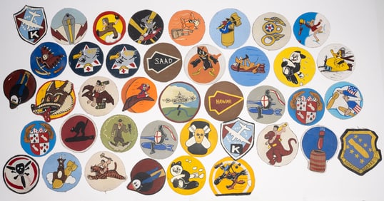 Large WWII Movie Studio Bomber Squadron Patch 8th Airforce Collection 40pc