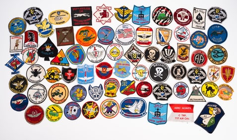 Large Vietnam Special Forces & Helicopter Patch Collection