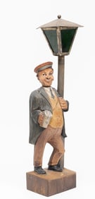 Karl Griesbaum Folk Art Hand Carved German Whistling Automaton