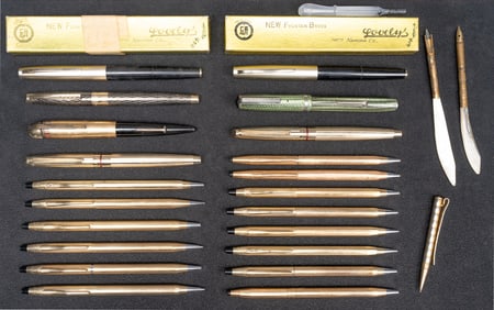 Fountain Pen Collection Dip Rollerball Gold Filled Silver etc