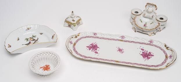 Herend Rothschild Ceramic Collection Group Lot