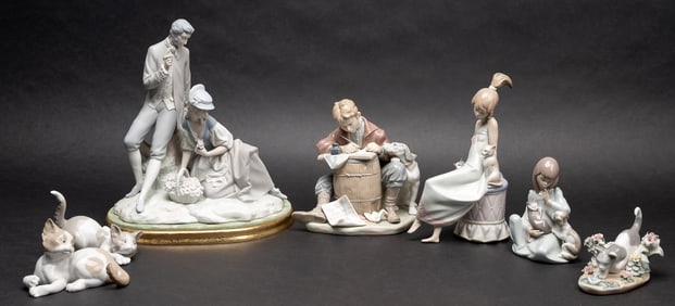 Retired Lladro Porcelain Figurine Collection Dog Cat Lovers etc