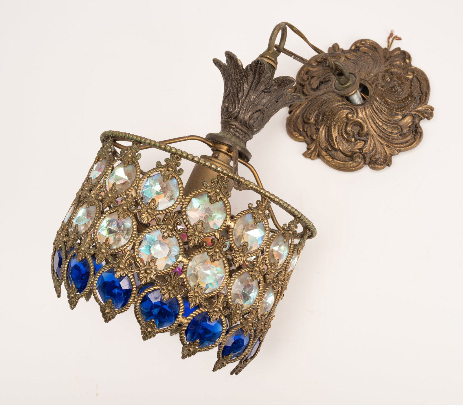 Brass & Crystal Hanging Light (1 of 12)