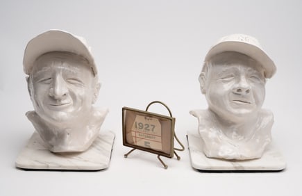 Babe Ruth Collection Signed Cut 1927 Calendar Signature Silver Medal etcCollectible Lot