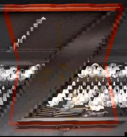 800 Silver Assorted Flatware Aprox 6 Kilos 123pc