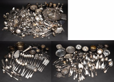 Sterling Silver Tableware / Flatware Collection Over 10 Kilo !!!