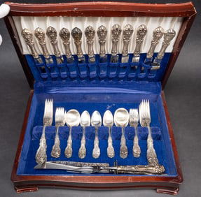 Reed & Barton "Francis I" Sterling Silver Flatware Set For 12 2376 Grams