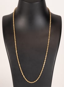 14k Yellow Gold Rope Chain