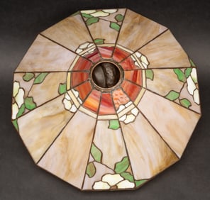Art & Craft Tiffany Studio Floral Lamp Shade