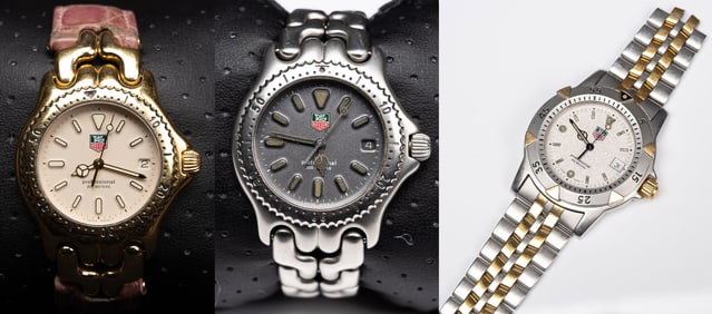 Tag Heuer Professional Sapphire Glass Wristwatch Collection Running Order