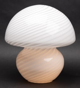 Vetri Murano Art Glass Mushroom Lamp MCM Modernist