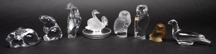 Lalique / Baccarat French Art Glass Collection