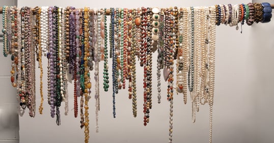 Jeweler Bench Gemstone Jewelry Collection Amethyst Turquoise Carnelian etc Over 100pc