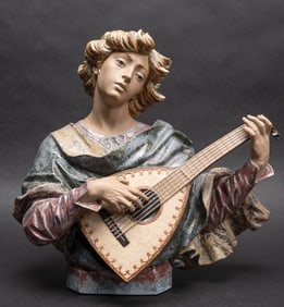 Large Lladro "Troubadour" 4943 Porcelain Sculpture