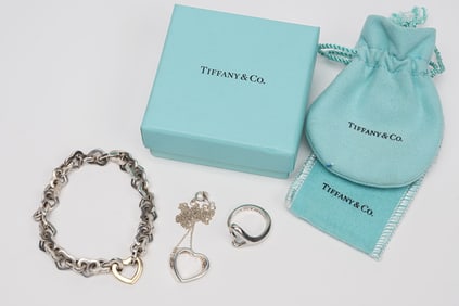Tiffany & Co 18k Gold & Sterling Silver Elsa Peretti Heart Love etc Jewelry Collection