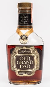 1980 Old Grand Dad 114 Barrel Proof Bourbon Whiskey Special Edition