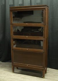 Art & Craft Oak Large Four Stack Barrister Bookcase