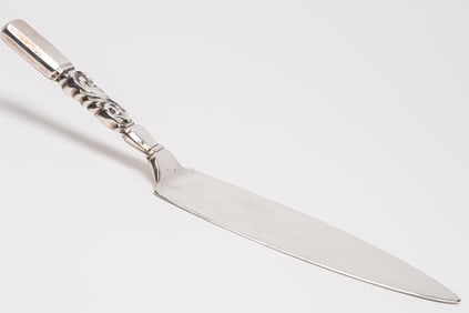 Georg Jensen ( Danish 1866-1935) "Scroll" Sterling Silver Cake Server