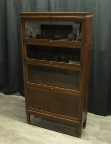 Art & Craft Oak Large Four Stack Barrister Bookcase