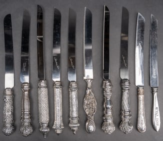 Judaic Sterling Silver Challah Bread Knife Collection