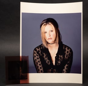 Walter Chin ( America b.1955-) Demi Moore Chromogenic Print Photograph w/ Negative for Calloway