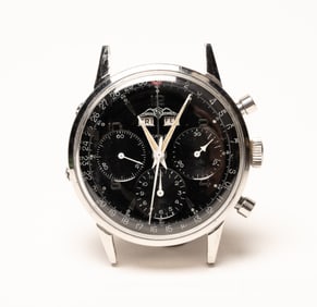 Wakmann Aopa Pilots Chrono Triple Date Mens Watch Running Order No 72c