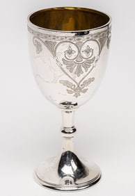 Edward Barnard & Sons 1920s Sterling Silver Goblet Challice