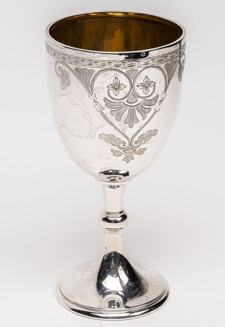 Edward Barnard & Sons 1920s Sterling Silver Goblet Challice (1 of 9)