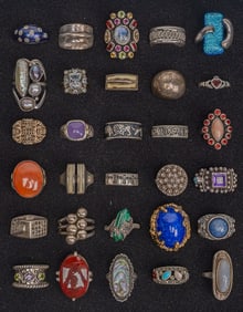 Large Sterling Silver Ring Collection Sarda Panetta S'Paliu Nicky Butler Mexico etc