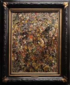 Jackson Pollock ( America 1912-1956) Dripping Work Not Exhibited Oil on Canvas