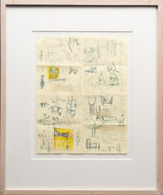 Michael Hurson ( America 1941-2007) Study of "Ballet of the Left Handed Piano"