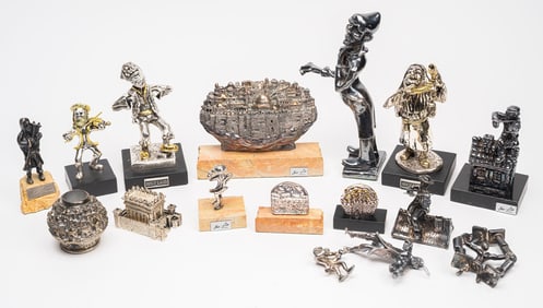 Judaic Sterling Silver Sculpture Collection Ben Zion Karshi etc