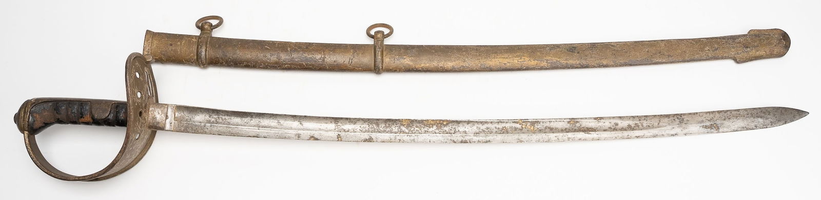 Austrian m1845 Cavalry Trooper Sword By C. Jurmann w/ Steel Scabbard (1 of 16)