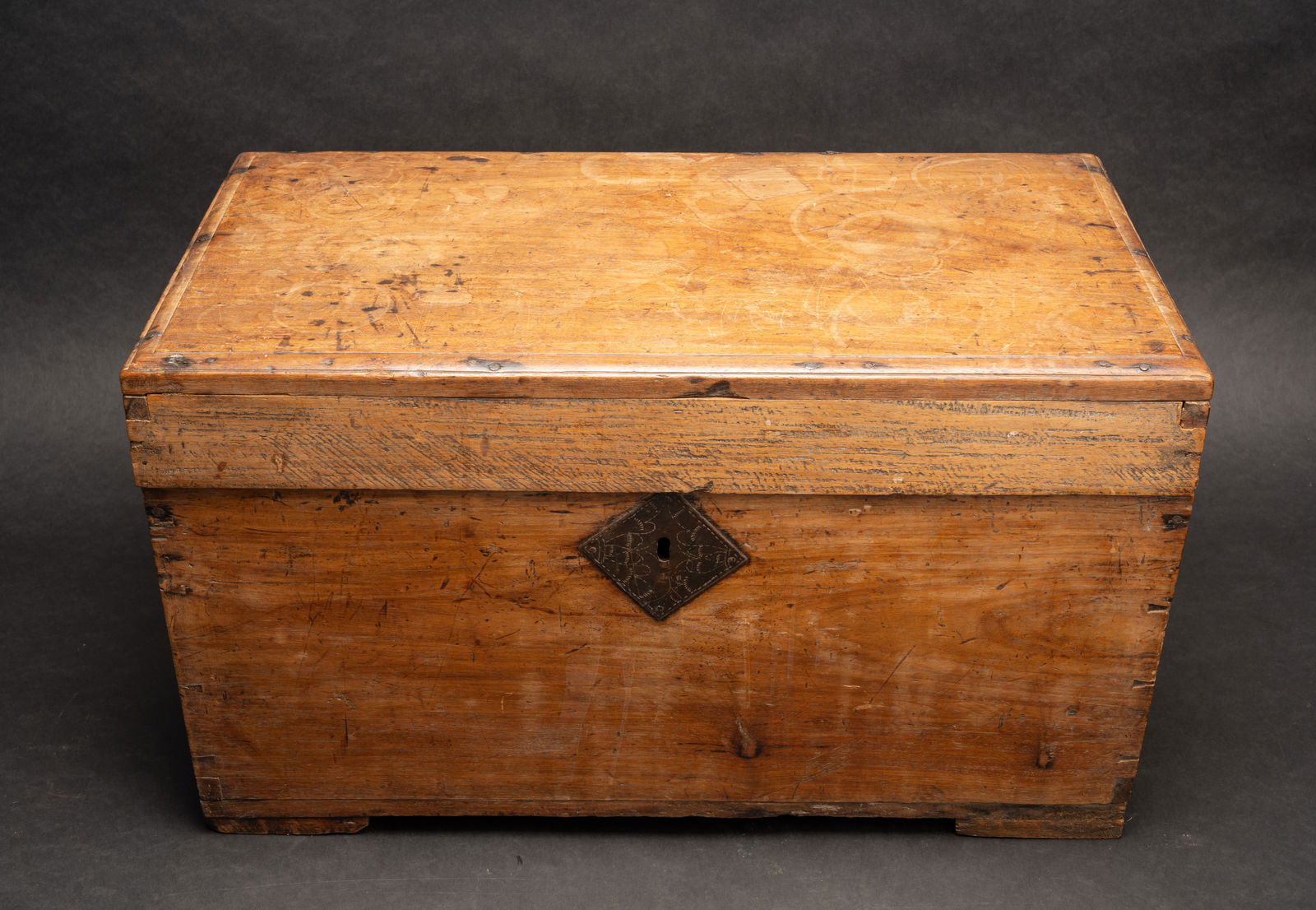 18th c. Early Portable Document Chest - 2