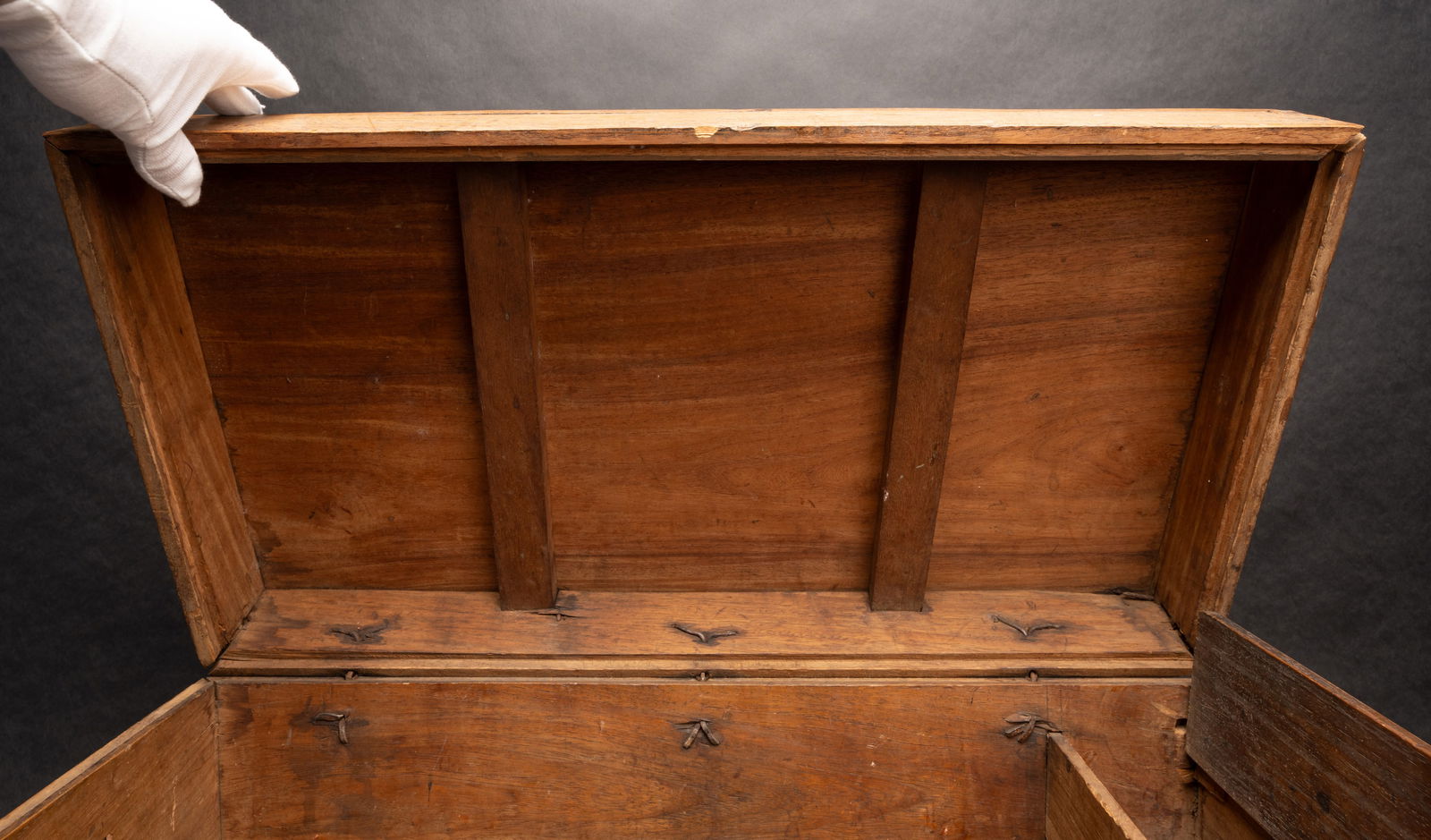 18th c. Early Portable Document Chest - 5