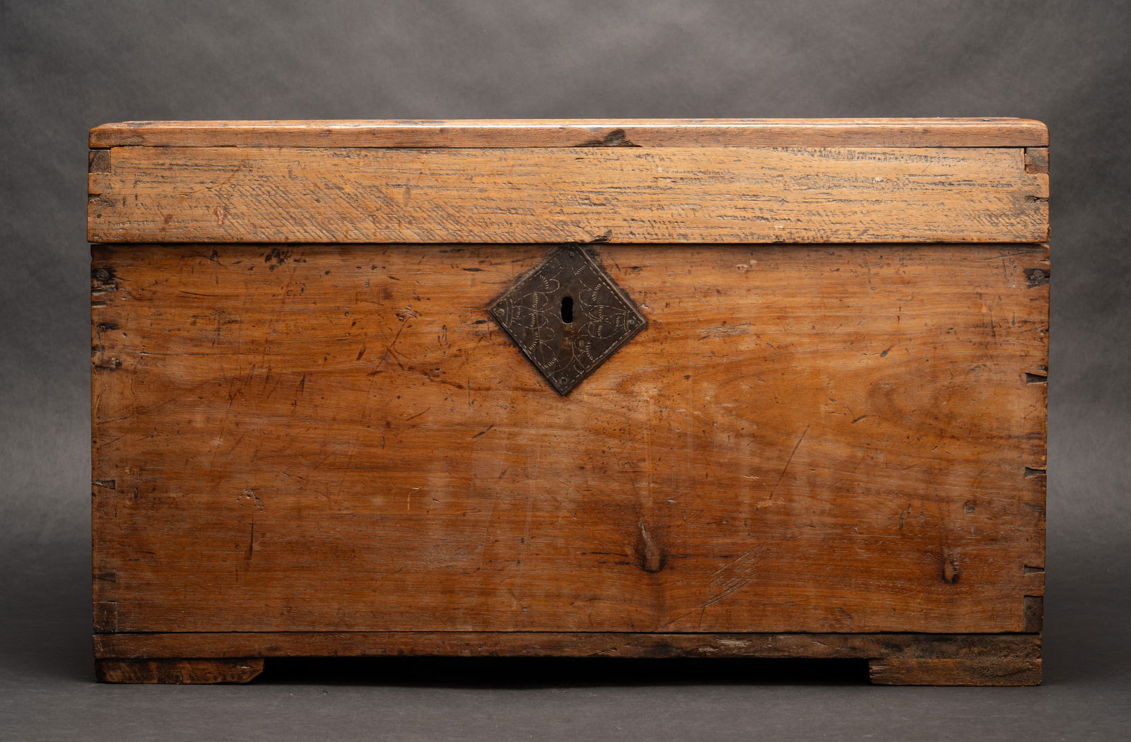 18th c. Early Portable Document Chest - 8