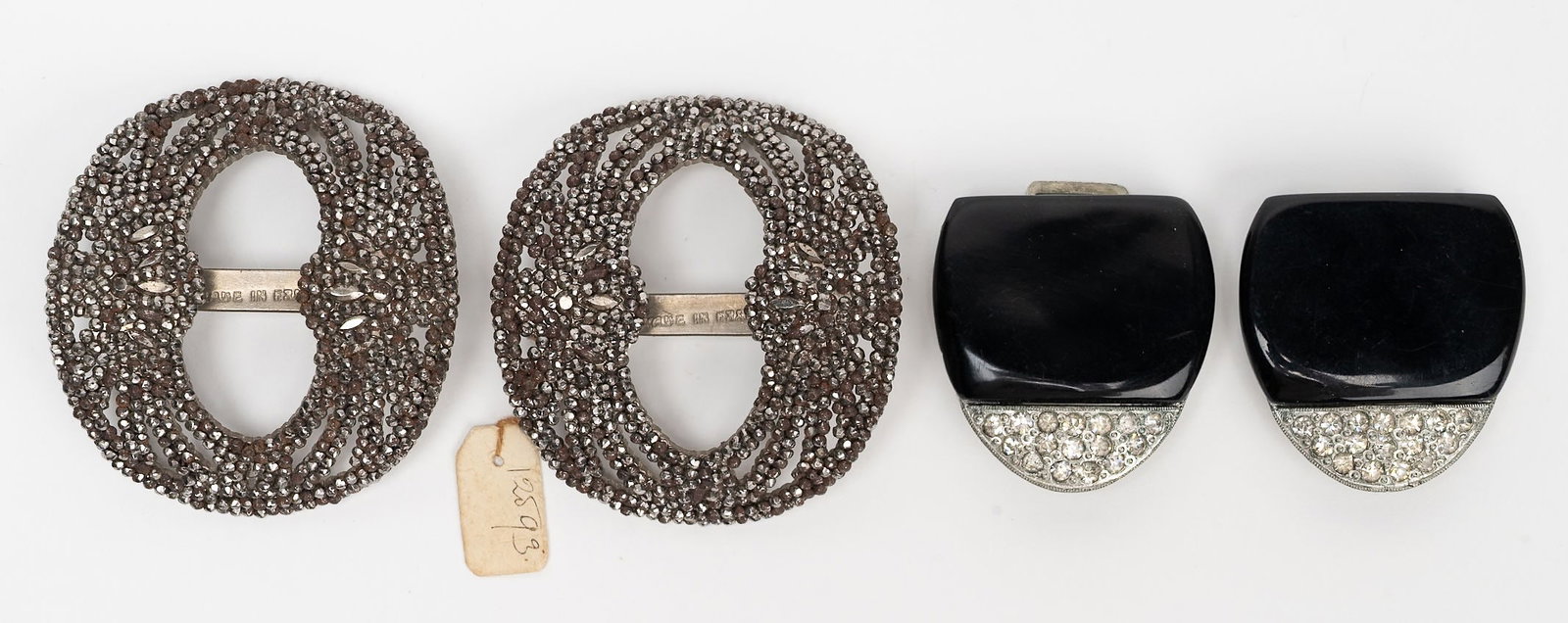 19th c. Shoe Buckle Collection Cut-Steel Bakelite etc (1 of 7)